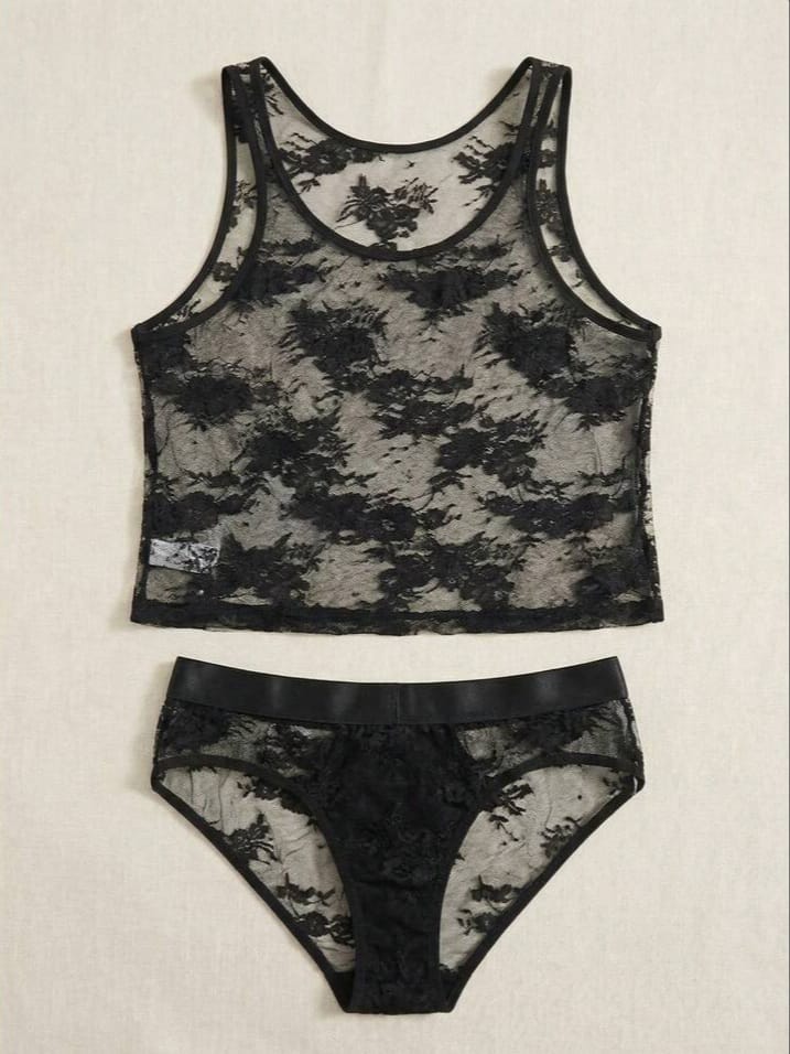 BONGA BOYS Men's Sexy Lace Patchwork DrisQ Style Sleepwear